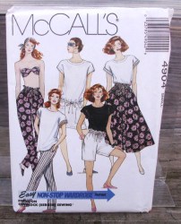 4904 PULLOVER DRESS,BANDEAU/TOP, PAPERBAG BOTTOMS PATTERN 10,12